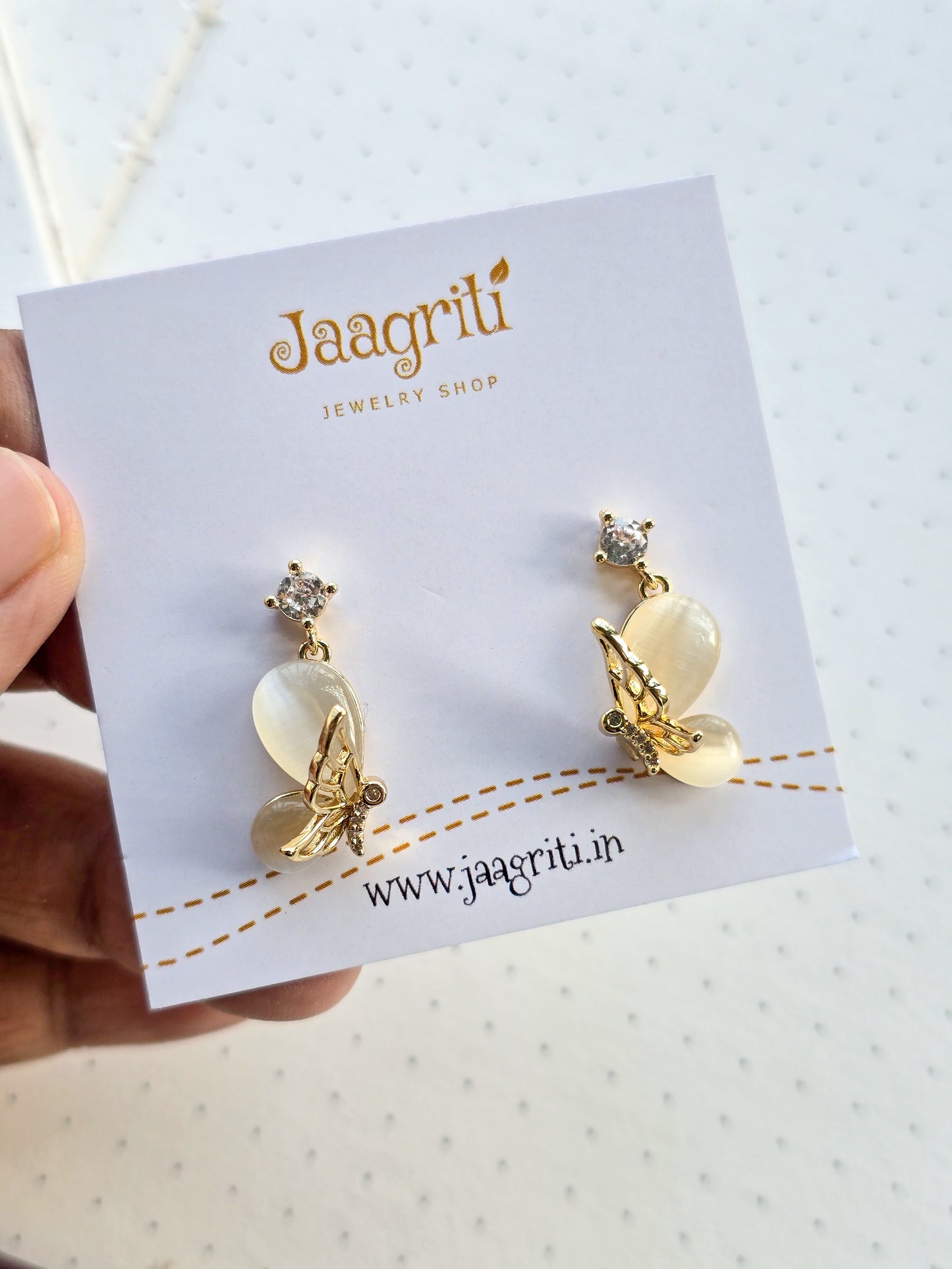 3D Butterfly Korean Earing (Golden)
