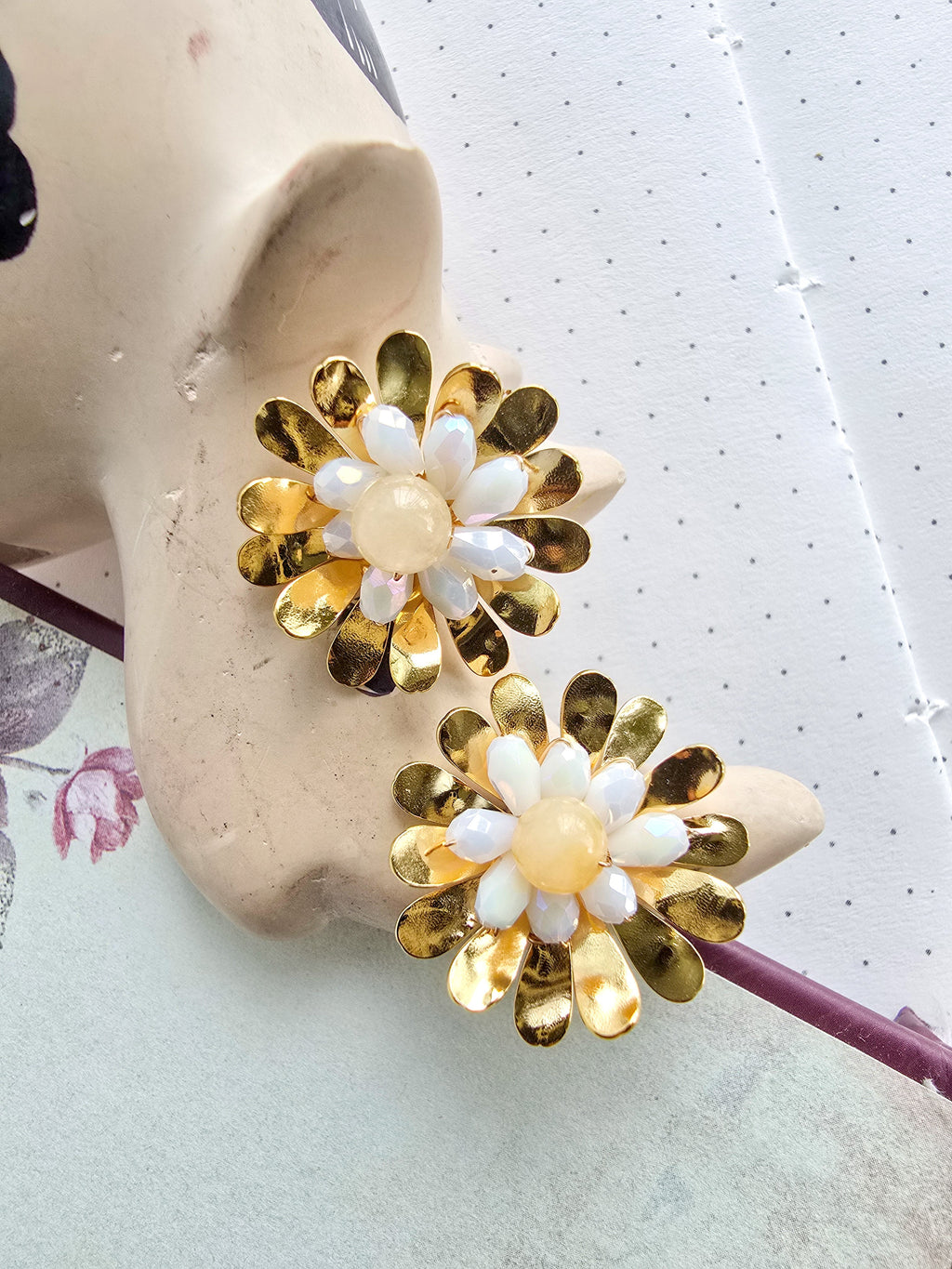 Big Flower Stud Earring