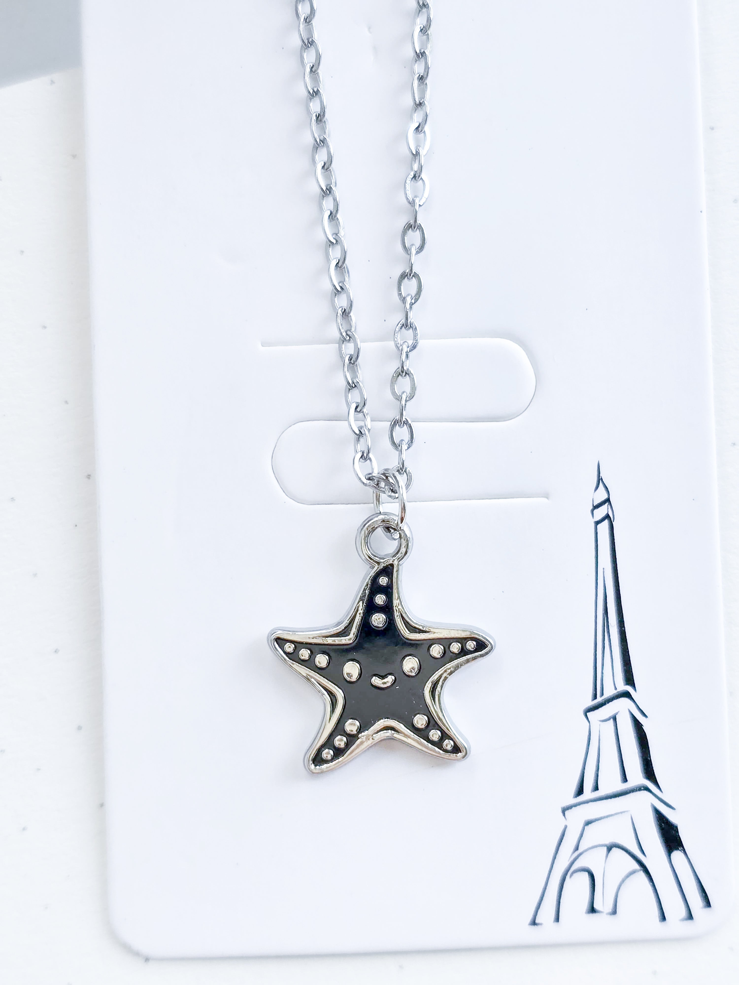 YJ-P4135 | Star Pendant Necklace Silver |