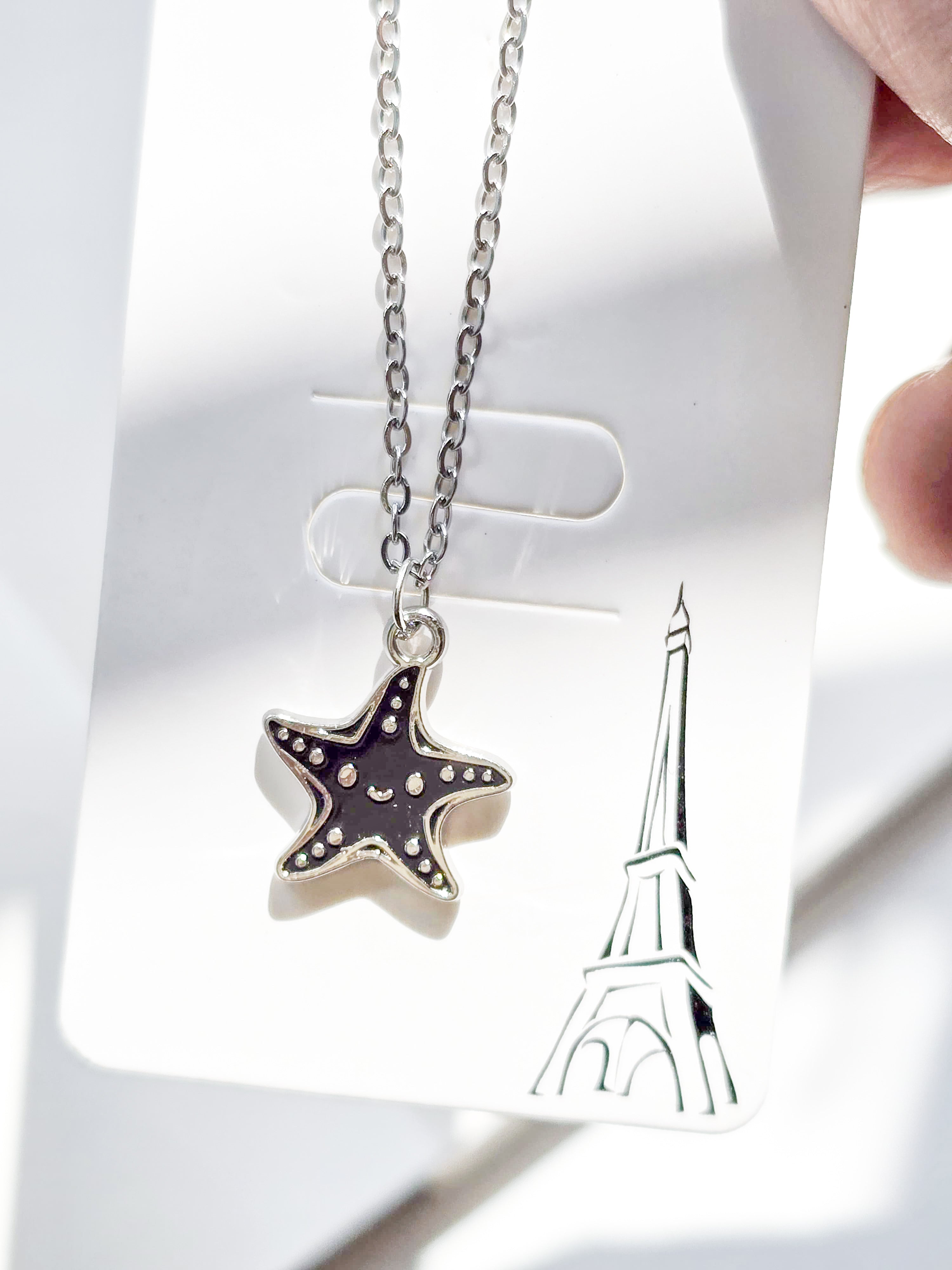 YJ-P4135 | Star Pendant Necklace Silver |