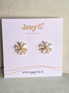 Flower Stud Korean Earring (Golden)