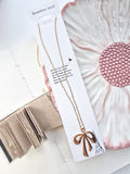 YJ-P4134 | Ribbon Bow Necklace |