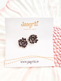 Oxidized Silver -Tone Stud Earrings