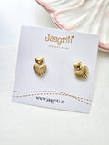 Anti-Tarnish Heart stud Earring  enmode lifestyle