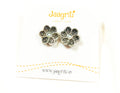 Oxidized Silver -Tone Stud Earrings